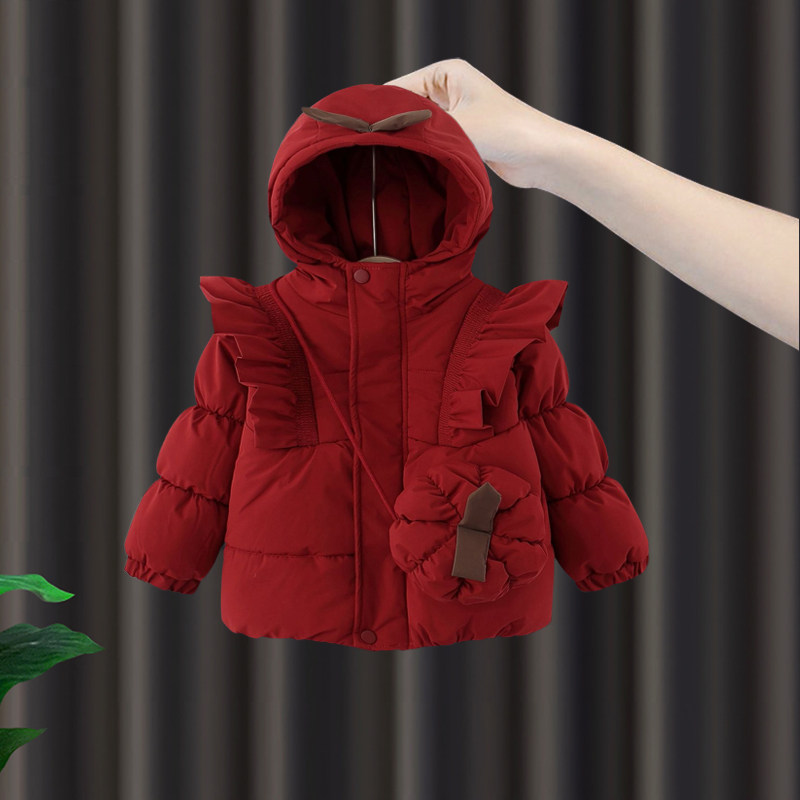 宝宝冬季外出棉服女童加绒上衣外套儿童过年红色连帽棉袄新年衣服,童装/婴儿装/亲子装,棉袄/棉服,淘宝优惠券,粉丝福利购,淘宝优惠卷