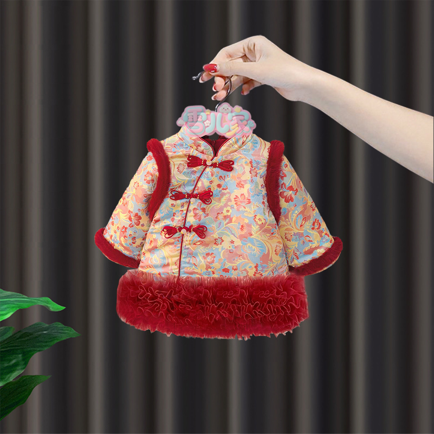 周岁女宝礼服女童冬季连衣裙1国风夹棉新年旗袍2婴儿拜年服公主裙,童装/婴儿装/亲子装,连衣裙,淘宝优惠券,粉丝福利购,淘宝优惠卷