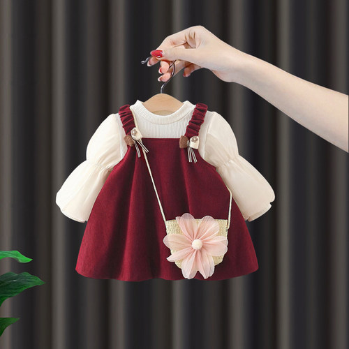 周岁女宝礼服宝宝春秋公主裙女童