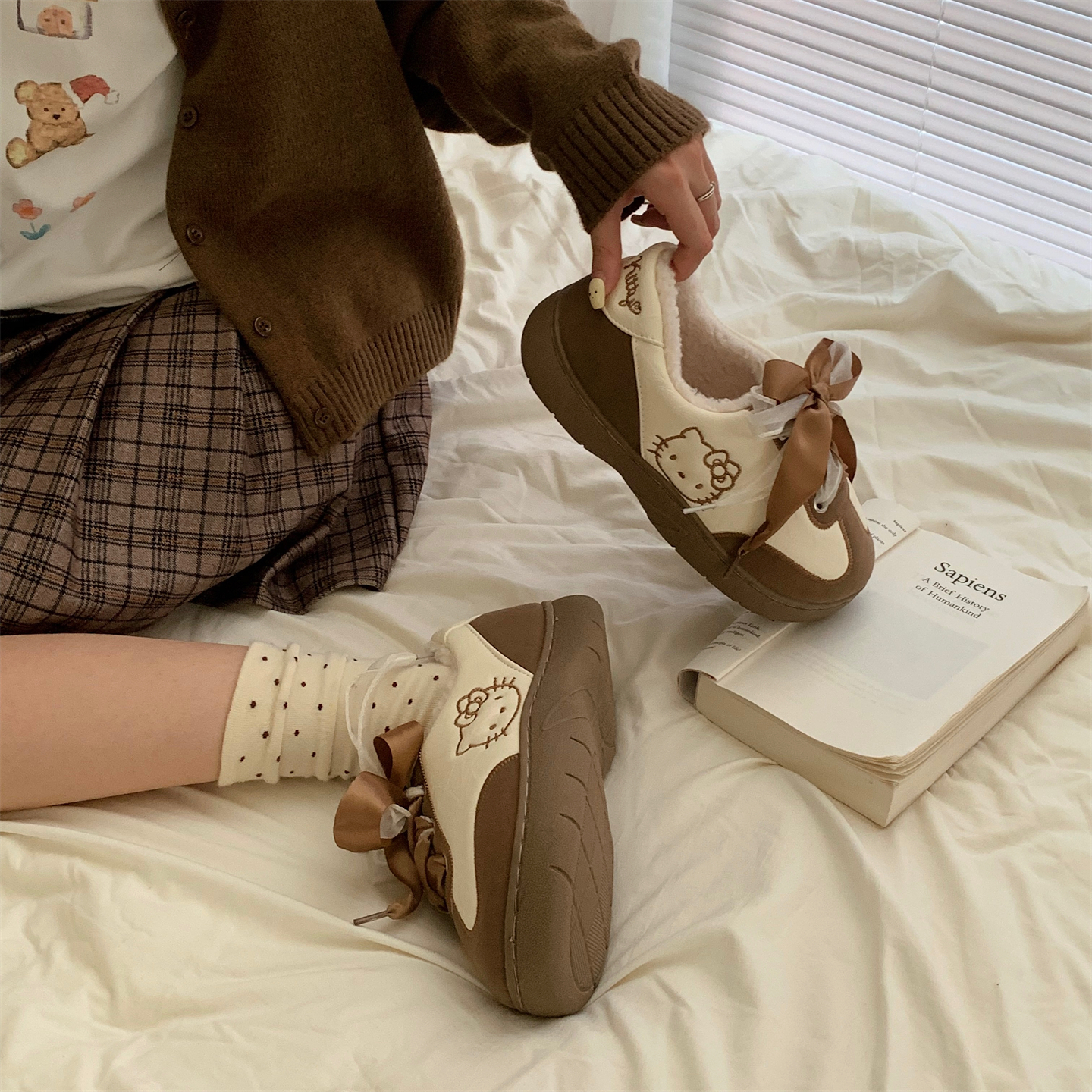 细细条正版HelloKitty德训鞋