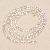 110см подходит для косой стритории/одно плечо [8 -миллиметровое бусин] пряжка для лобстеров [золотая пряжка]