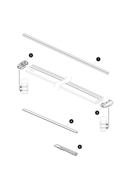 THULE上海拓乐2019 wingbar evo新款车顶架翼杆配件零件