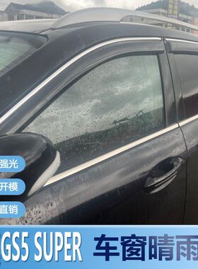 传祺GS5super晴雨挡车窗雨眉新汽车防水改装专用遮雨板配件防雨条
