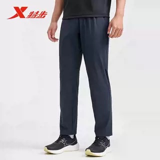特步速干运动裤男2025夏季冰爽透气休闲运动训练长裤975229630014