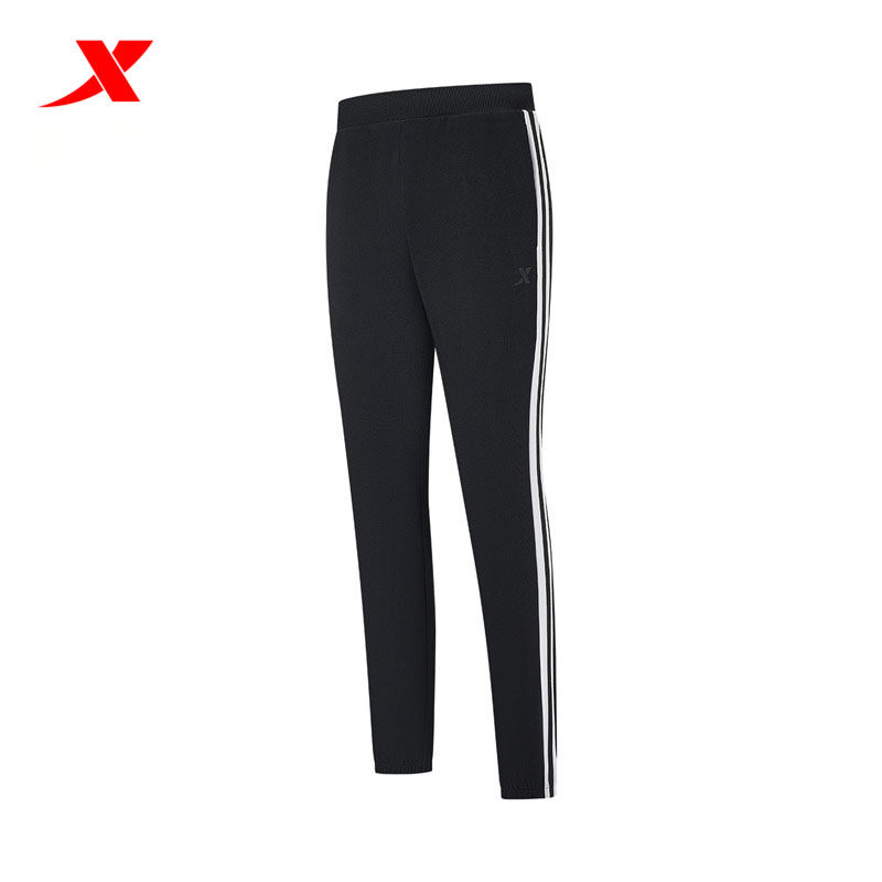 特步运动针织九分裤女运动长裤