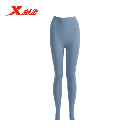 特步运动裤女2025秋季新款高腰紧身专业跑步健身长裤975328580026