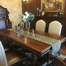 桌旗美式轻奢茶几桌布欧式高档奢华电视柜现代简约北欧餐桌装饰布