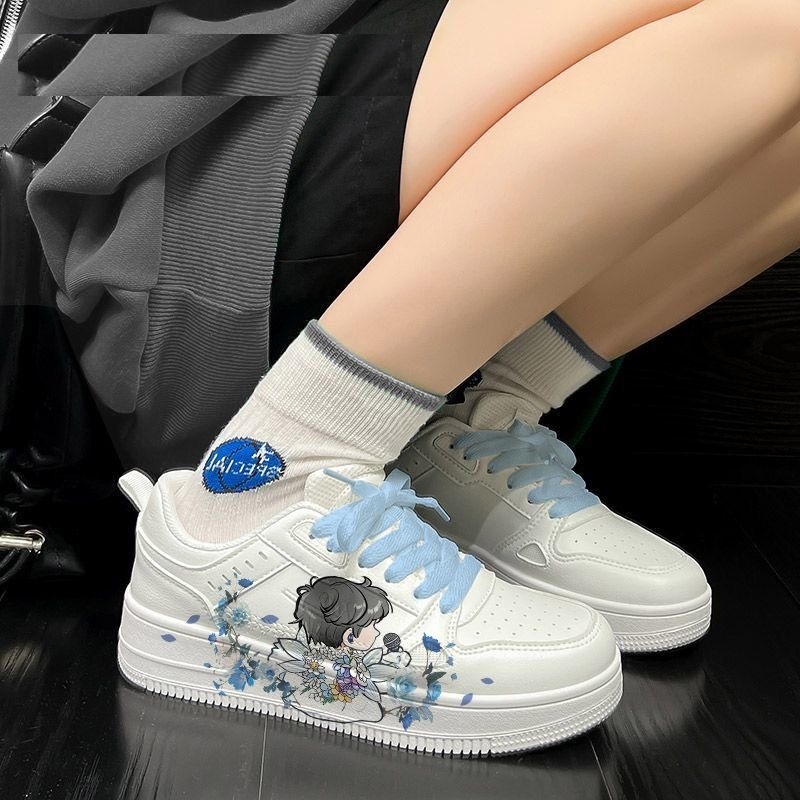 周深应援周边周星星春夏鞋子小白鞋可爱男女学生情侣休闲板鞋帆布