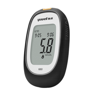 鱼跃血糖试纸660血糖仪医用高精准全自动家用免调码脱氢酶试纸条