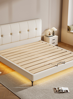 政府补贴全实木薄头床1.5m中小户型燕尾榫加厚双人床可支持定制