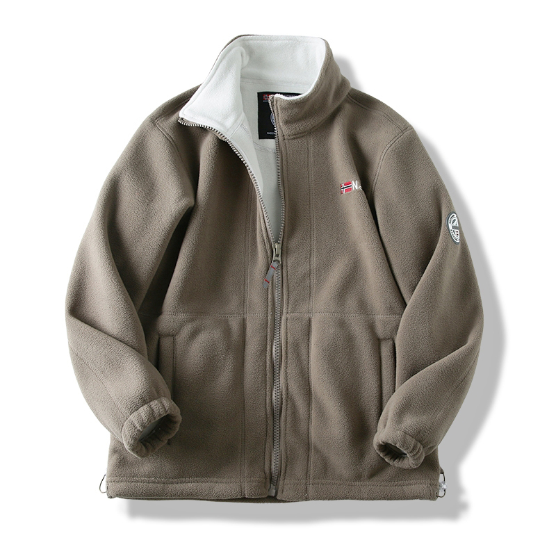 春秋冬宽松百搭加绒保暖夹克