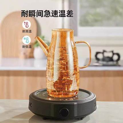 玻璃油壶家用厨房不挂油高硼硅油瓶耐热大容量调料瓶装酱油瓶醋罐