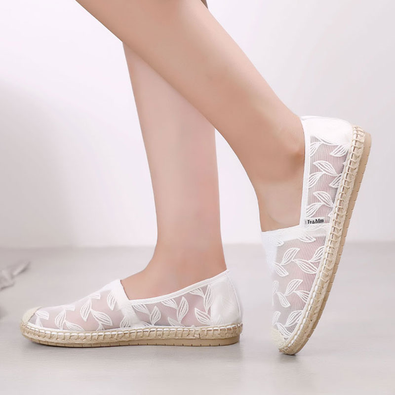 汤姆斯一脚蹬休闲蕾丝镂空渔夫鞋