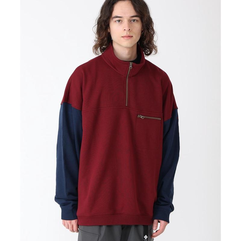 Columbia哥伦比亚男士抓绒衣保暖防风透气半拉链外套立领长袖