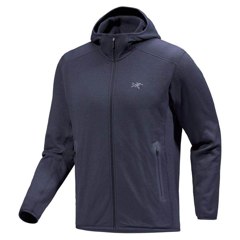 Arcteryx始祖鸟男士抓绒衣保暖速干防风户外夹克连帽长袖
