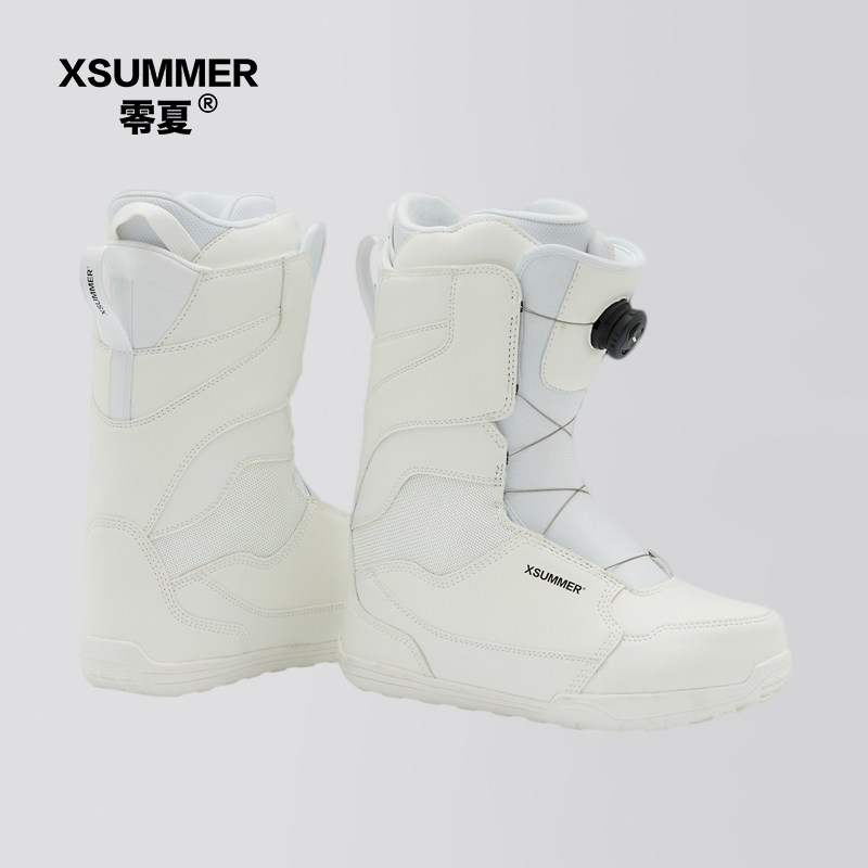 快穿单板滑雪鞋男女款钢丝扣防水保暖滑雪靴自动系带雪鞋户外i.