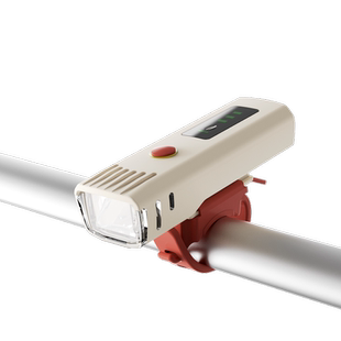 德规自行车灯巨亮夜骑手电筒山地车充电前灯公路单车骑行装备配件