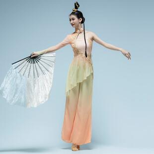 新款民族风胶州秧歌舞蹈演出服艺考剧目服古典舞蹈服女扇子舞定制