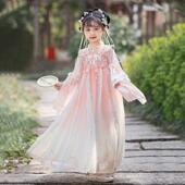2025新款 汉服女童春秋女古风唐装 高端改良裙子春装 夏季 女 儿童古装