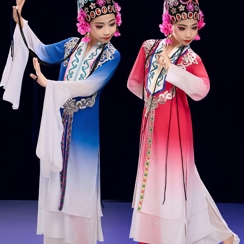 韩式儿童俏花旦演出服粉墨花旦小花旦舞蹈服京剧梨花颂小红娘戏曲