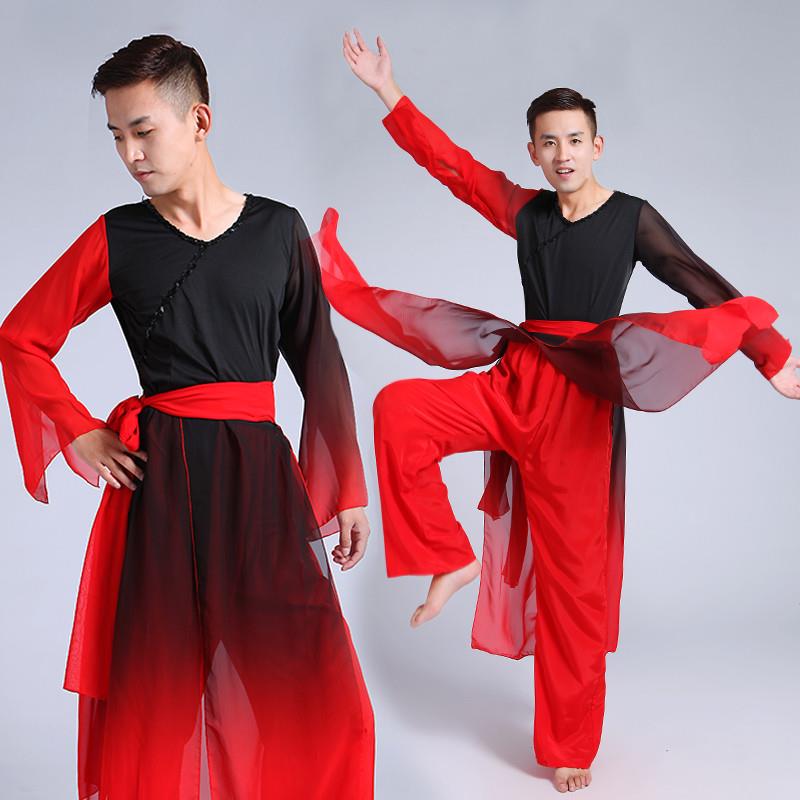 韩式古典舞演出服男士打鼓民族成人舞蹈服装男生中国风现代舞服装