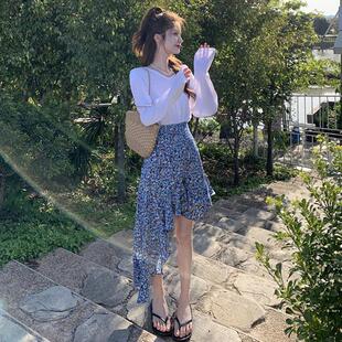 纳旅行穿搭旅游超仙沙滩裙 三亚海边度假连衣裙女夏云南大理西双版