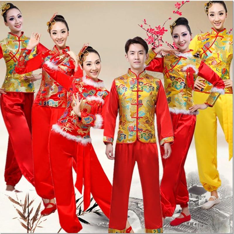 韩式服女秧歌2025广场喜庆打鼓演出服服中国风腰鼓扇子舞新款舞蹈