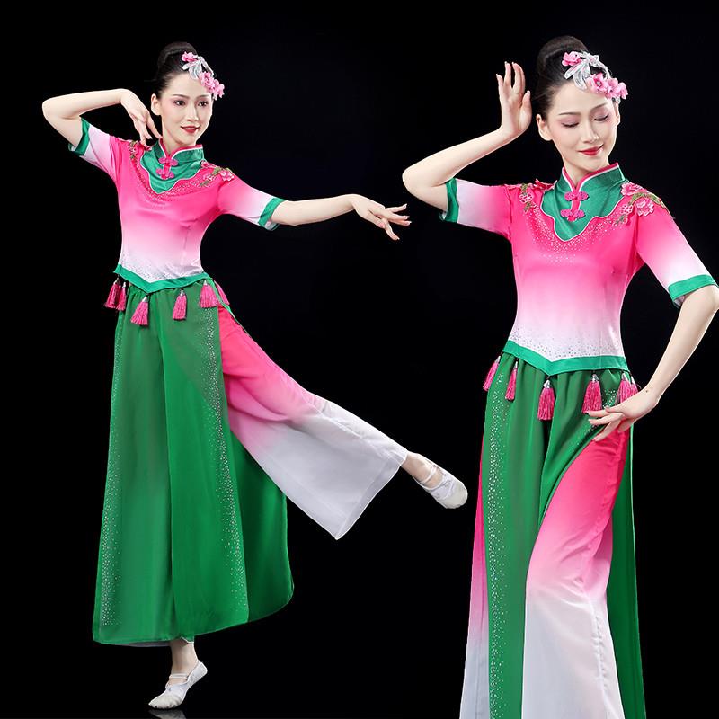 韩式斗笠新款演出服秧歌2025服女舞蹈中国服装扇子舞风古典广场舞图片