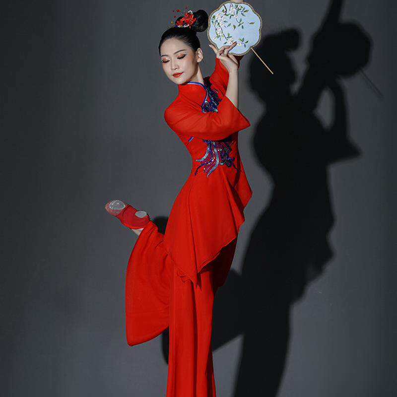 秧歌舞演出服装打鼓服中国风秧歌服女2025新款套装腰鼓服装成人