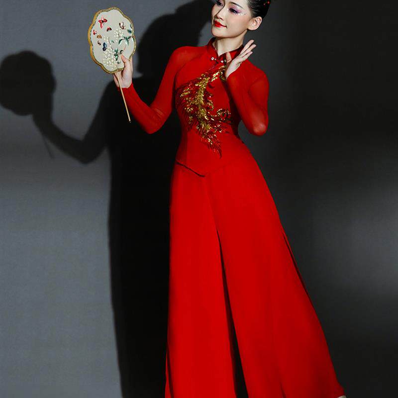 秧歌服喜庆女2025新款腰鼓打鼓演出服锣鼓队中老年秧歌舞演出服装