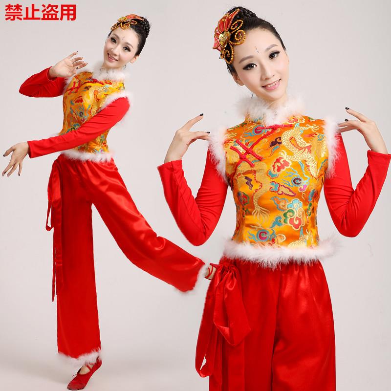 韩式中老年腰鼓舞服开门红舞台唐装风格男装服套装 中国风 打鼓