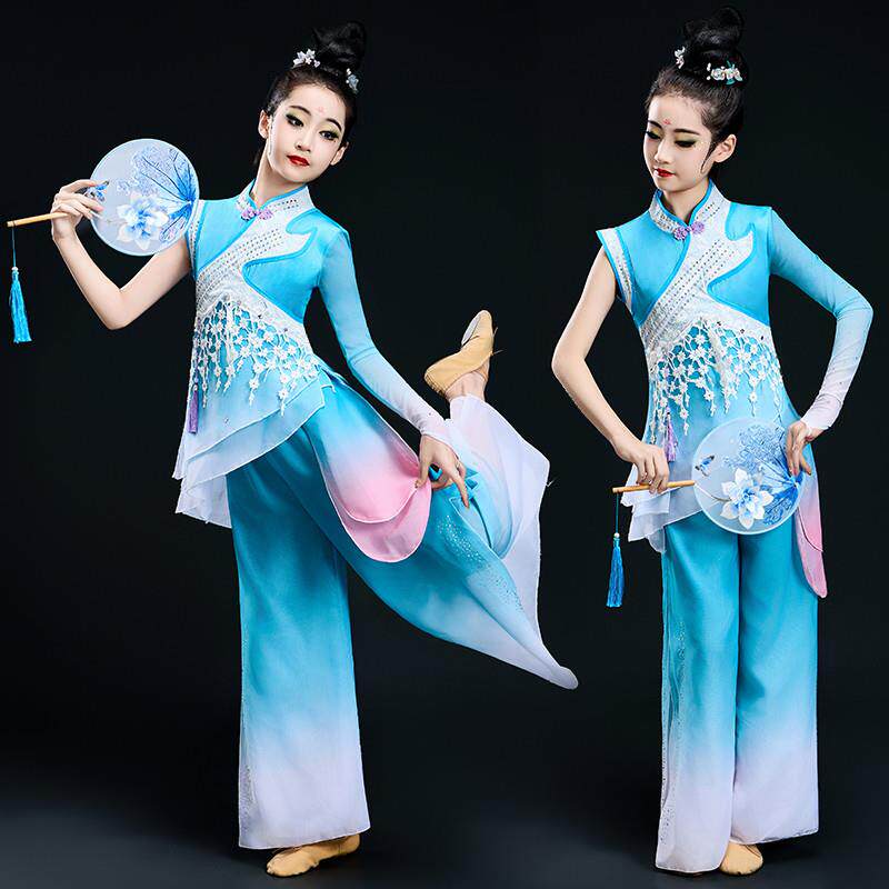 韩式剧目胶州秧歌服澜月古典舞圆同款钱鼓舞艺考儿童水见飘逸舞蹈