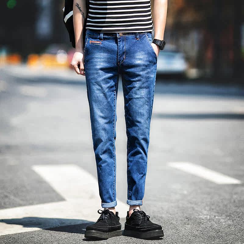 Jeans pour adolescent pieds Slim pour été - Ref 1464306 Image 3