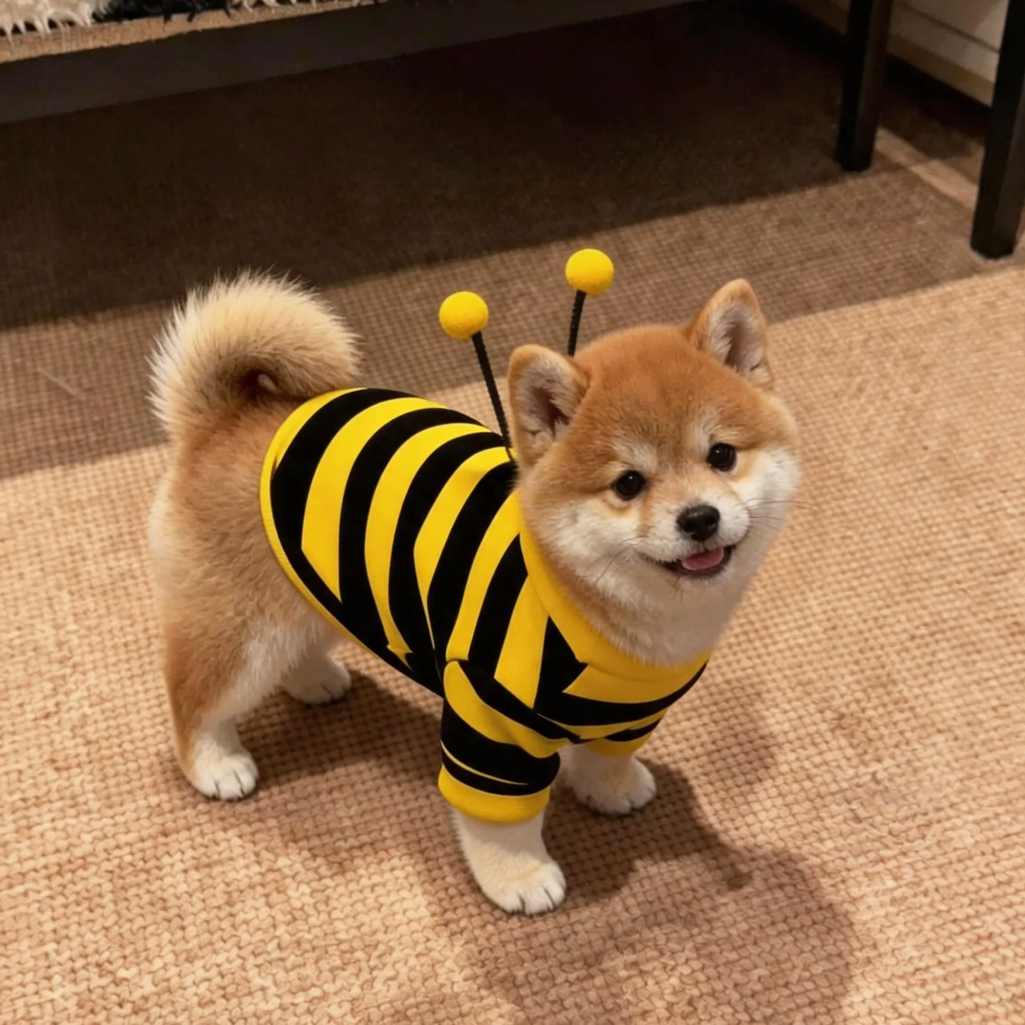 狗狗衣服秋冬款可爱蜜蜂装宠物腊肠犬柴犬柯基小型犬搞怪猫咪卫衣