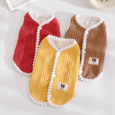 猫咪衣服加厚保暖马甲布偶蓝猫英短德文暹罗无毛猫狗加绒背心冬装