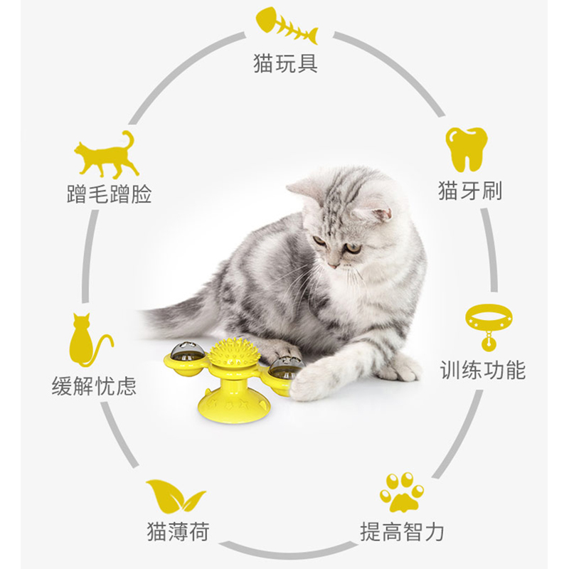 猫咪电动玩具自嗨解闷神器小猫逗猫棒幼猫磨牙啃咬薄荷球网红玩具