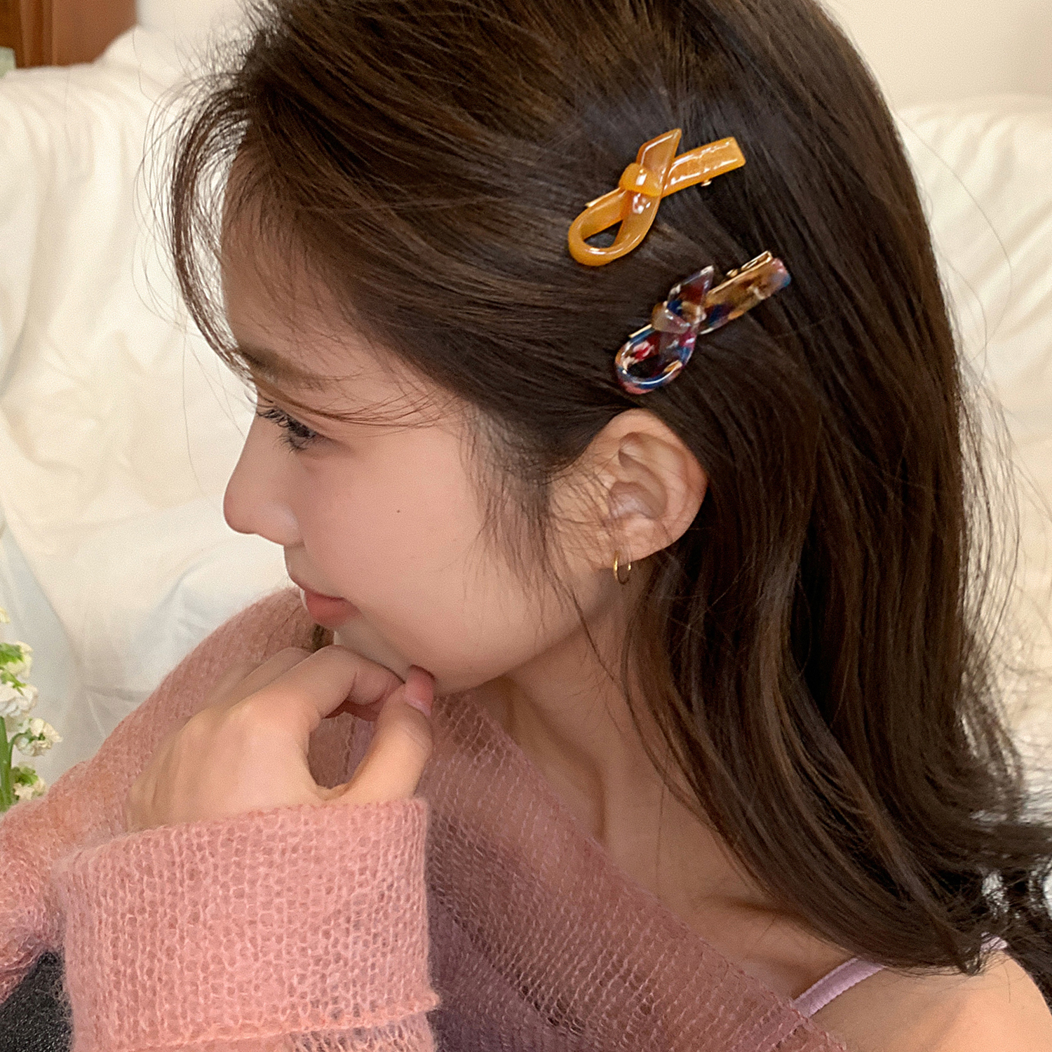 发夹亚克力法式鸭嘴夹