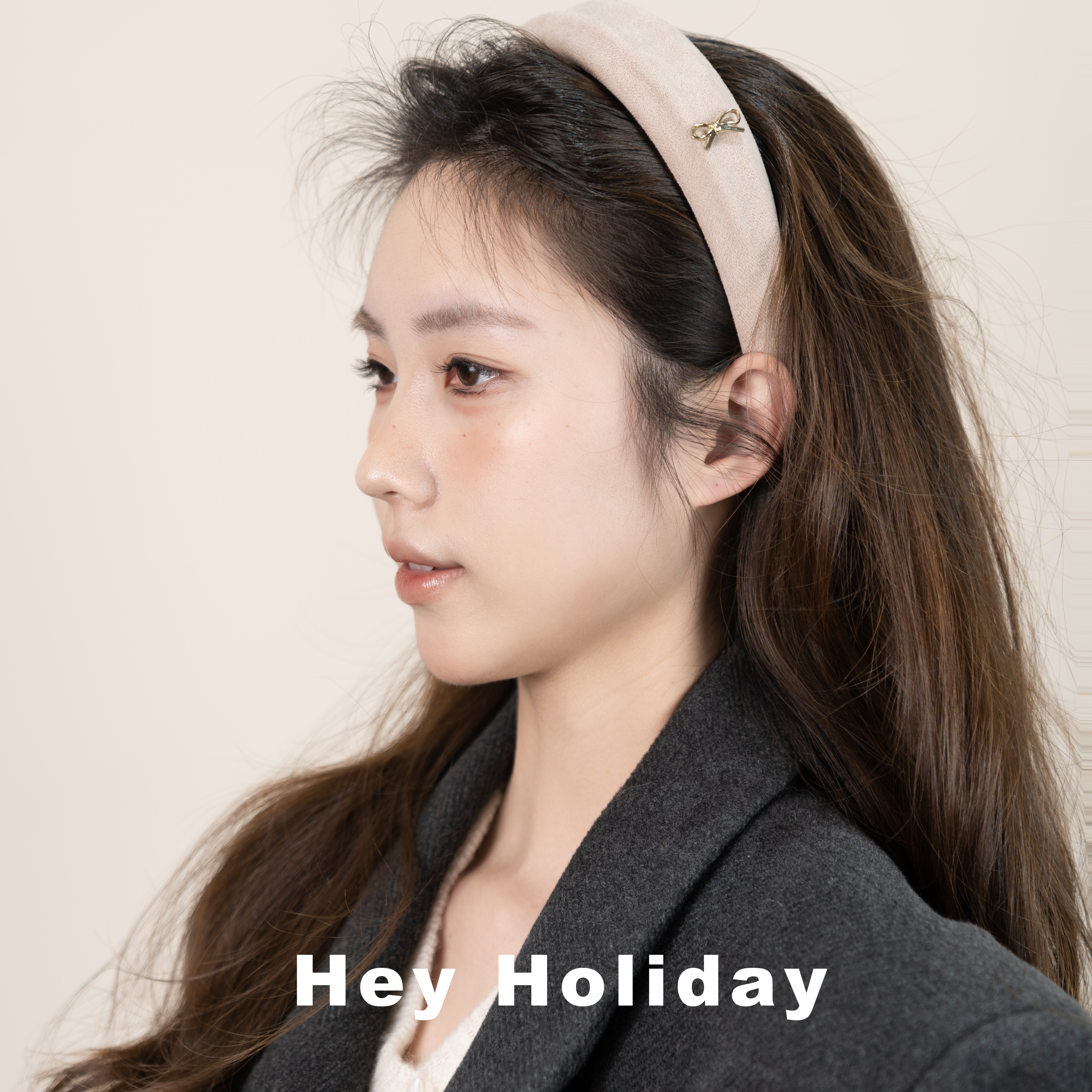 hey holiday千金感高颅顶发箍2025新款蝴蝶结小金标发饰头饰