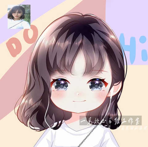 软萌q版手绘头像卡通人物形象设计logo真人照片转漫画