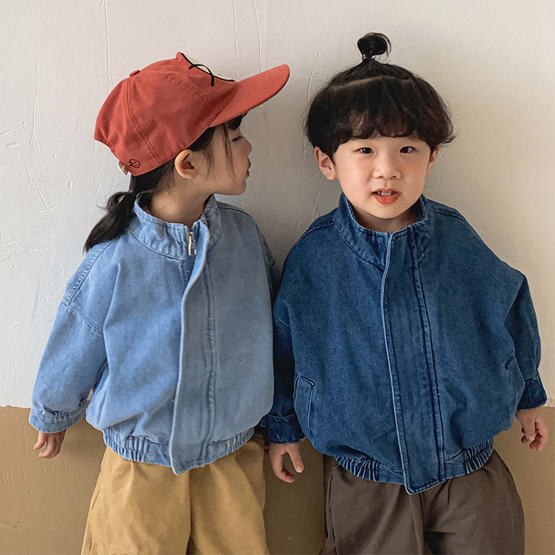 儿童牛仔外套男童秋装女童上衣2025新款春秋季韩版洋气小宝宝夹克