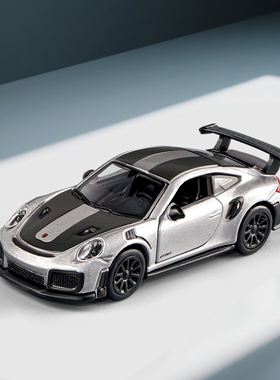 1:64保时捷911 GT2 RS跑车合金模型仿真儿童玩具男孩汽车收藏摆件