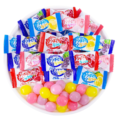 可好麦水果硬糖混合口味水果糖多种高级儿童零食果汁白桃葡萄樱桃