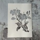海棠花 古风花朵唯美风画画镂印镂空模板涂鸦DIY街头喷漆拓印墙绘
