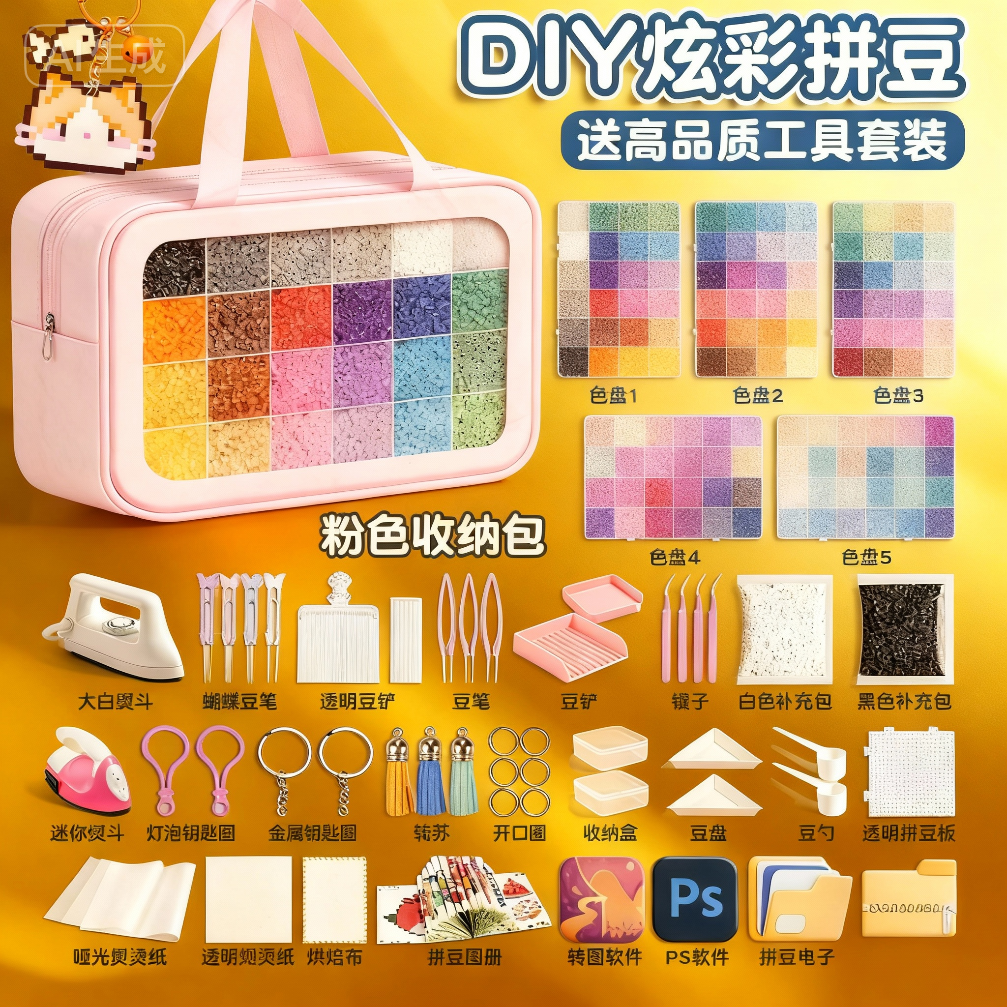 2025火爆玩具女孩子手工diy女童3公主网红6益智礼物8岁5宝宝7儿童