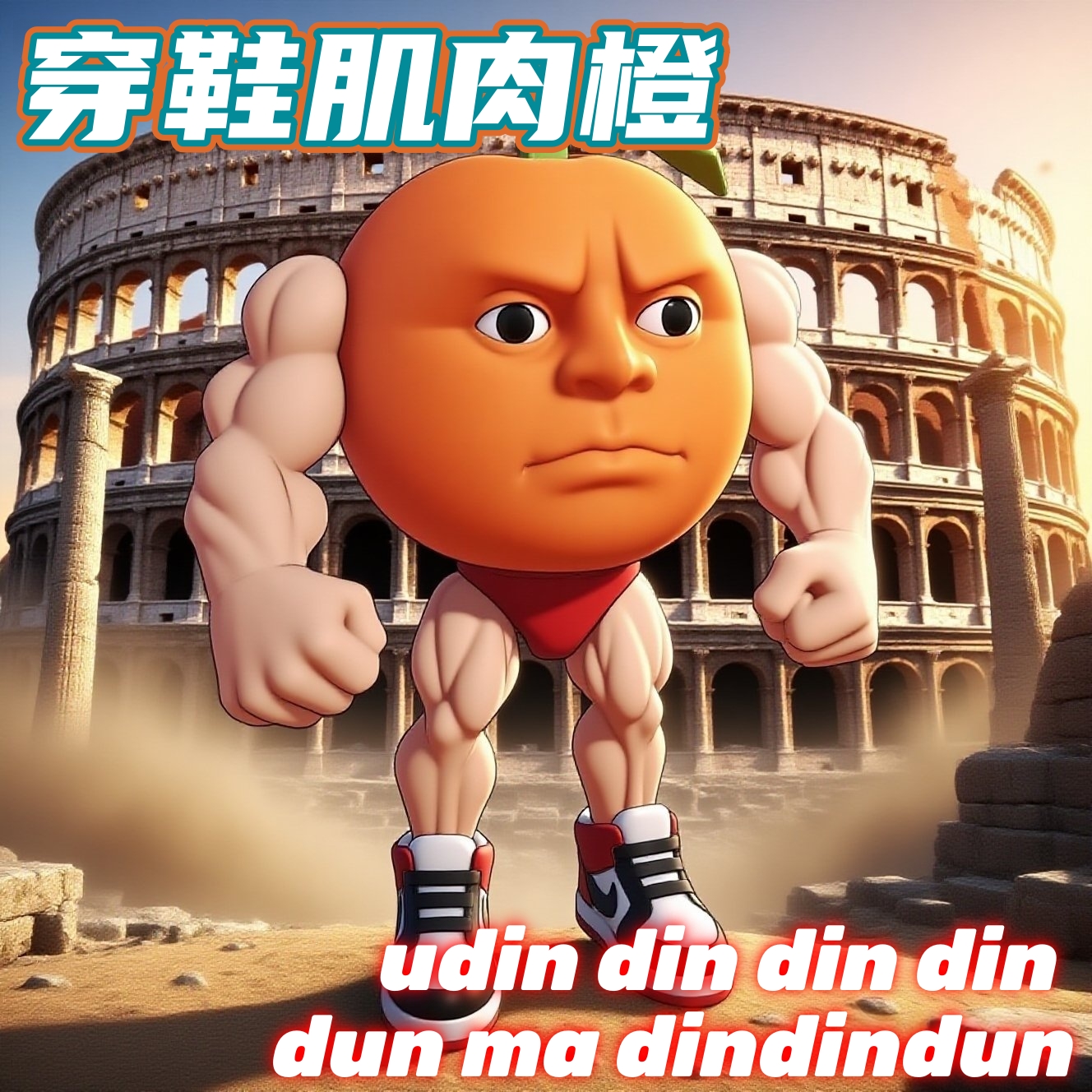 2025年新款3d打印山海经神兽肌肉橙子模型儿童益智手办仿真玩具男