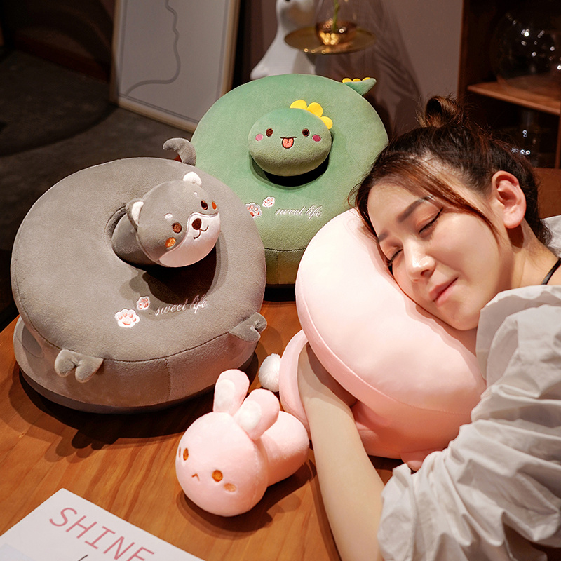 小动物午睡枕趴睡枕可爱又实用