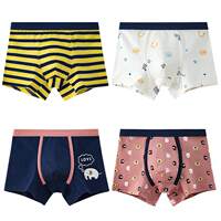 Boys Boxer Underwear for Kids Striped Navy Blue Cotton Under thumbnail 4