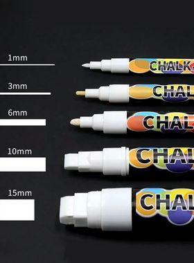 Erasable White Liquid Chalk Marker Pen for LED Board Glass M