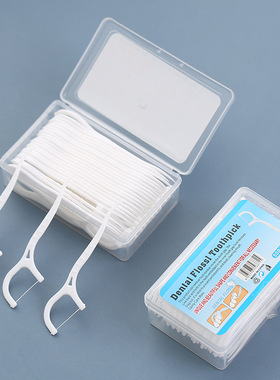 50/100pcs Dental Floss Flosser Picks Toothpicks Teeth Stick