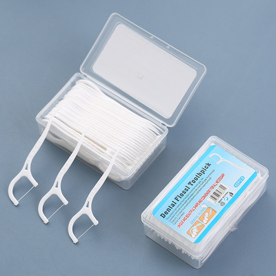 50/100pcs Dental Floss Flosser Picks Toothpicks Teeth Stick